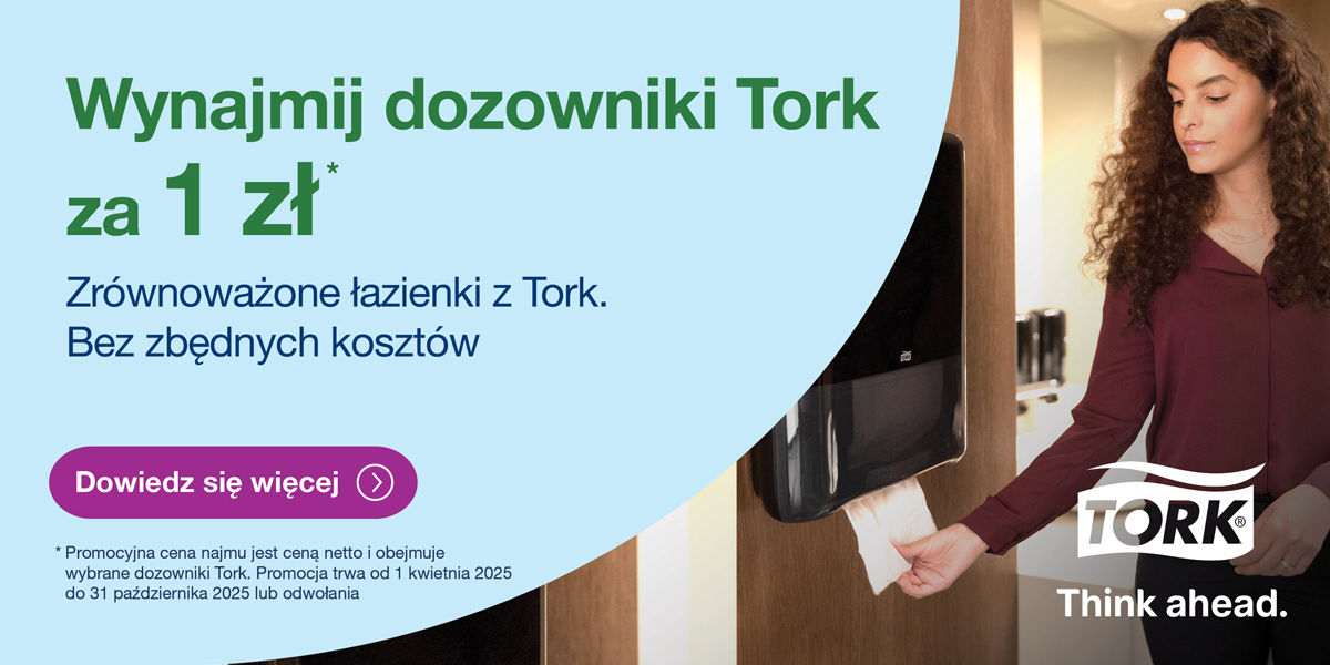 Wynajem dozowników Tork