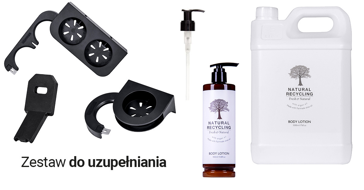 Kosmetyki hotelowe do uzupełniania