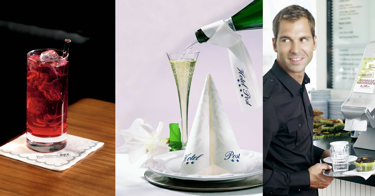 Personalizowane serwetki gastronomiczne
